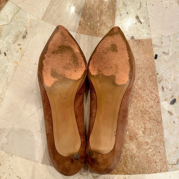 Brown Suede Women's Kitten Heels 7.5 - Picture 6 of 6